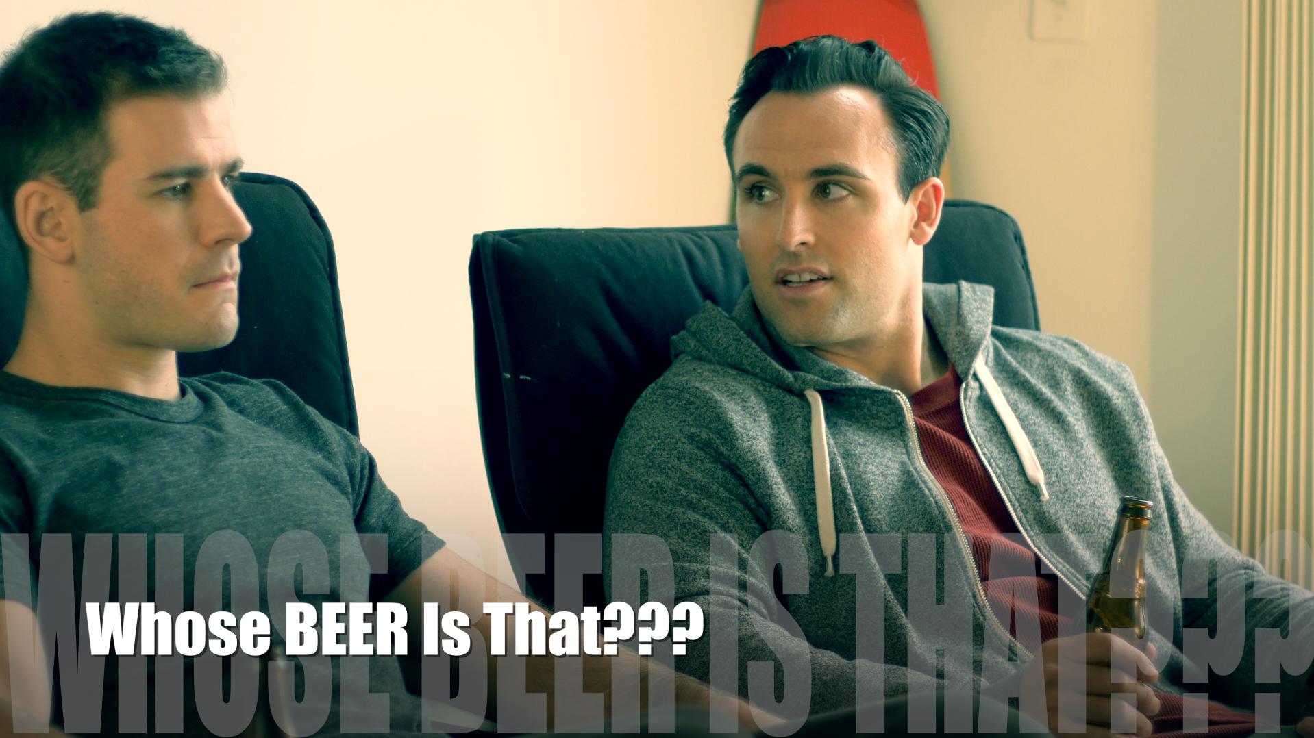 John Simmonds and Taylor Chapman in Whose Beer Is That? (2017)