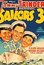 Claude Hulbert, Tommy Trinder, and Michael Wilding in Sailors Three (1940)