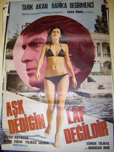 Tarik Akan and Harika Degirmenci in Ask Dedigin Laf Degildir (1976)