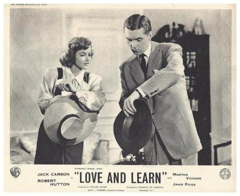 Robert Hutton and Martha Vickers in Love and Learn (1947)