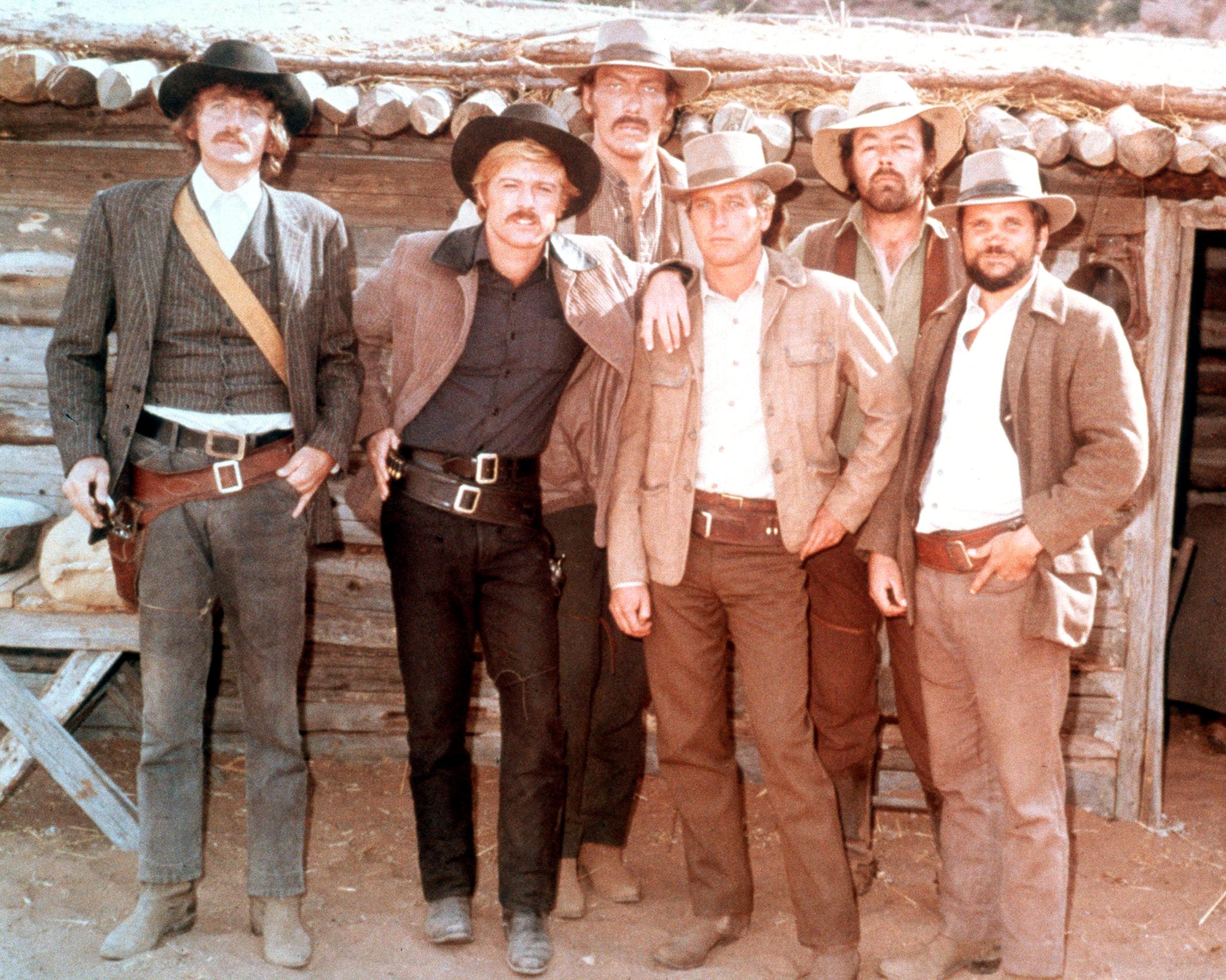 Paul Newman, Robert Redford, George Roy Hill, Ted Cassidy, Charles Dierkop, Timothy Scott, Newman, Harvey Logan, Cassidy, News Carver, and Dave Dunlap in Butch Cassidy (1969)