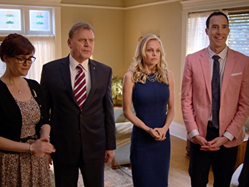 David Rasche, Sara Rue, Mircea Monroe, and Mike Kosinski in Impastor (2015)