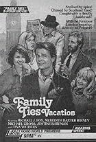 Michael J. Fox, Justine Bateman, Meredith Baxter, Tina Yothers, and Michael Gross in Family Ties Vacation (1985)