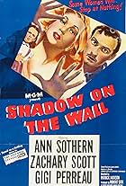 Gigi Perreau, Zachary Scott, and Ann Sothern in Shadow on the Wall (1950)