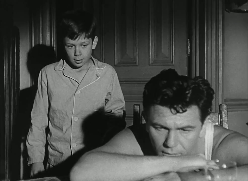 John Garfield and Robert Hyatt in He Ran All the Way (1951)