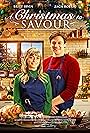 Britt Irvin and Zach Roerig in Serving Up the Holidays (2021)