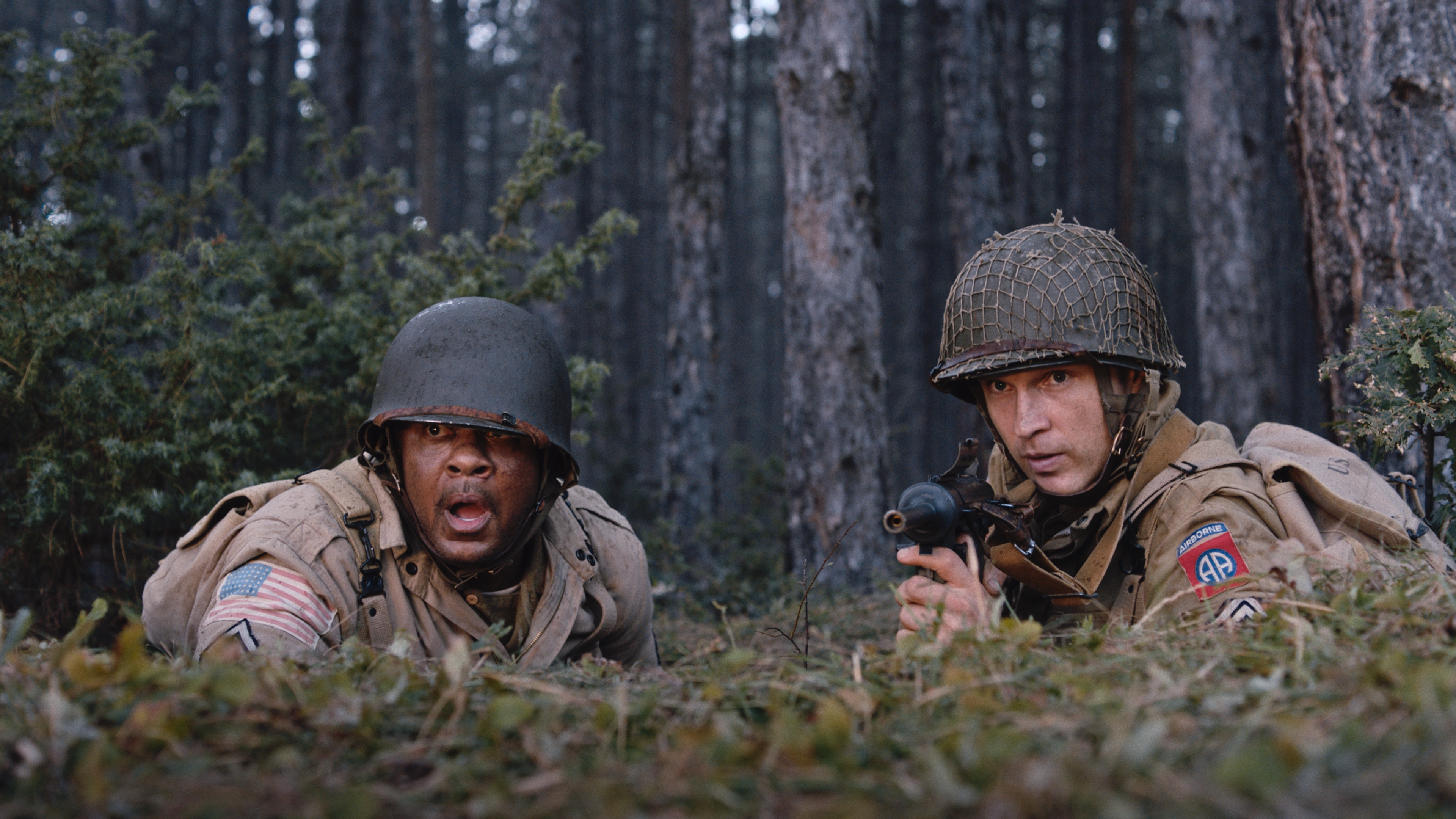 Pooch Hall and William Moseley in Murder Company (2024)