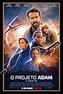 Jennifer Garner, Ryan Reynolds, Mark Ruffalo, Zoe Saldana, and Walker Scobell in O Projeto Adam (2022)