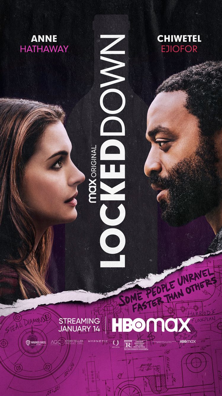 Anne Hathaway and Chiwetel Ejiofor in Locked Down (2021)