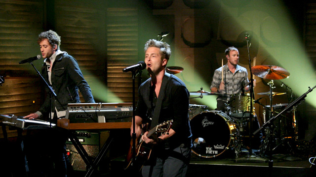 OneRepublic, Ryan Tedder, Brent Kutzle, and Eddie Fisher in Conan (2010)