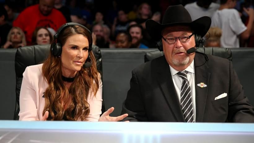 Amy Dumas and Jim Ross in WWE: Mae Young Classic Women Tournament (2017)