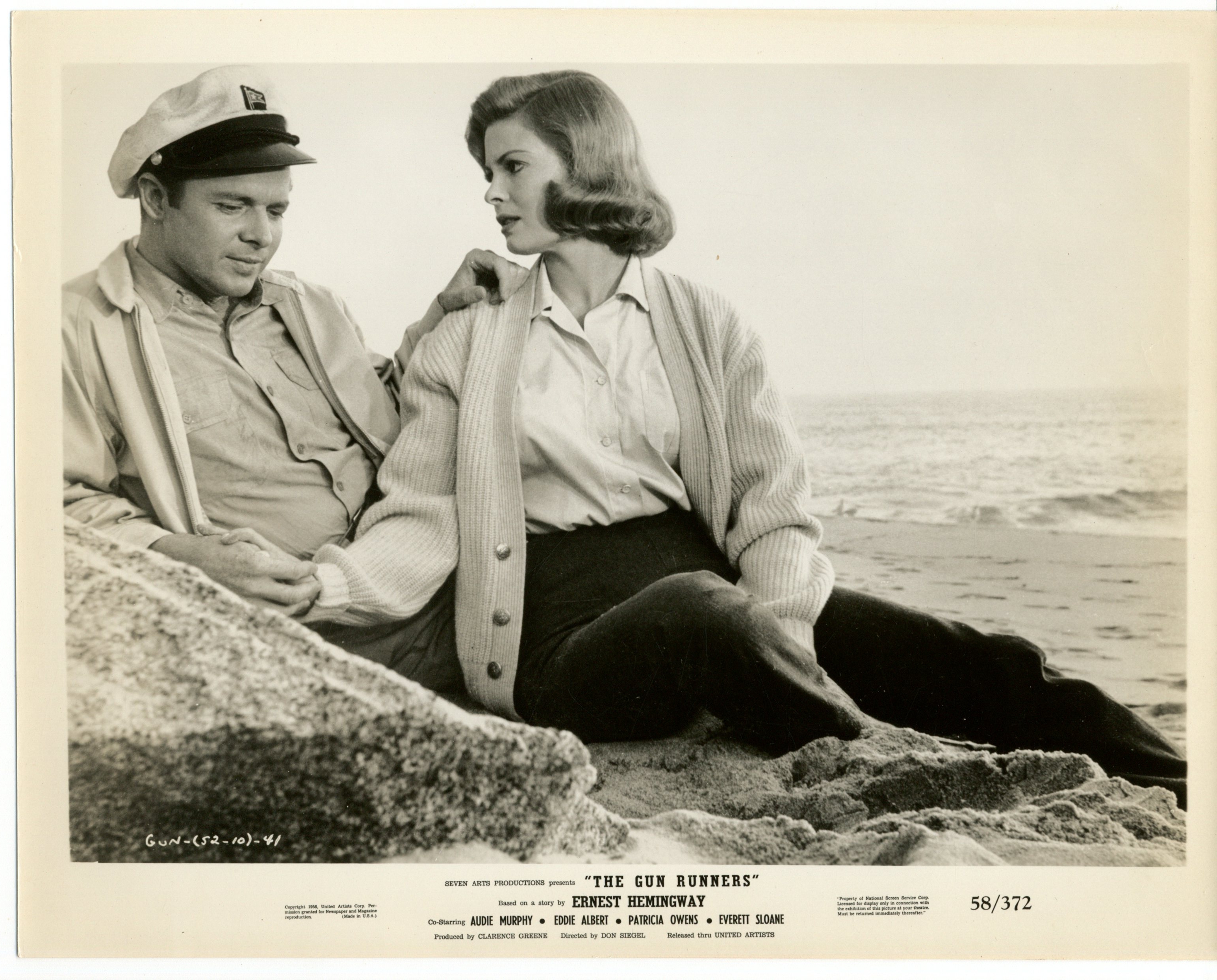 Audie Murphy and Patricia Owens in The Gun Runners (1958)