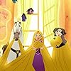 Dee Bradley Baker, Mandy Moore, and Eden Espinosa in Tangled: Before Ever After (2017)