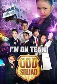 Jack McBrayer, Dalila Bela, Sean Michael Kyer, Millie Davis, Christian Distefano, Filip Geljo, Isaac Kragten, Olivia Presti, and Anna Cathcart in Odd Squad: The Movie (2016)