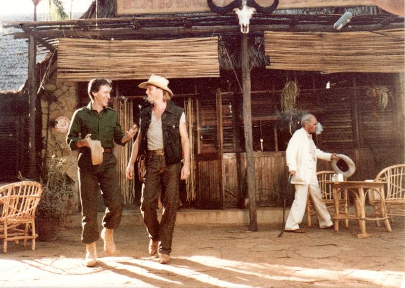 Patrick Gorman, Leonard Trolley, and Mark Watters in In the Shadow of Kilimanjaro (1985)