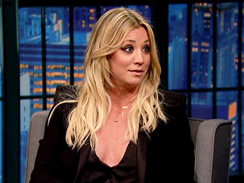 Kaley Cuoco in Late Night with Seth Meyers (2014)