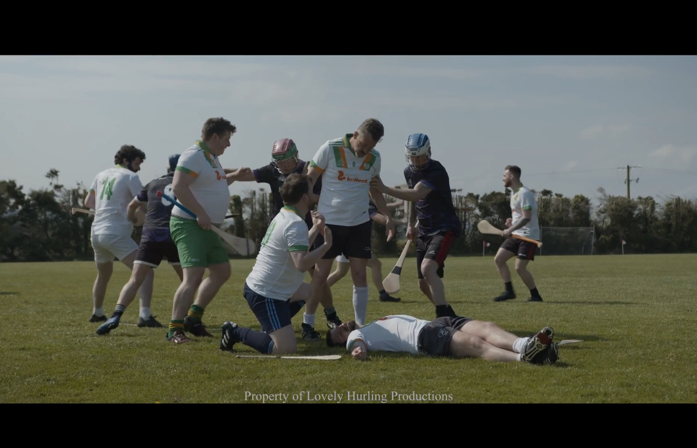 John Morton, Shane O'Keeffe, Michael Power, and Stephen Ryan in The Hurler: A Campion's Tale (2023)