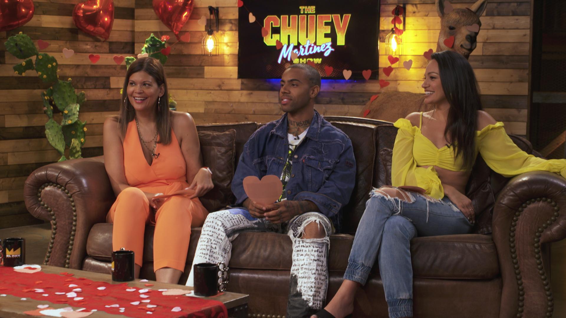 Aida Rodriguez, Dariany Santana, and Vic Mensa in The Chuey Martinez Show (2019)