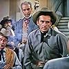 Jack Kelly, Paul Kelly, and Donald Randolph in Gunsmoke (1953)