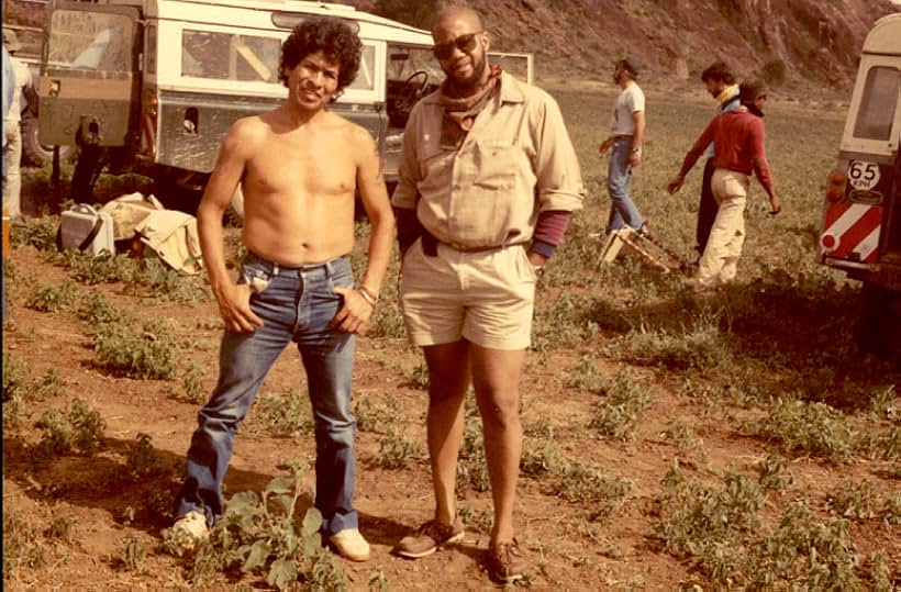 Russell Williams II and George Llerena in In the Shadow of Kilimanjaro (1985)