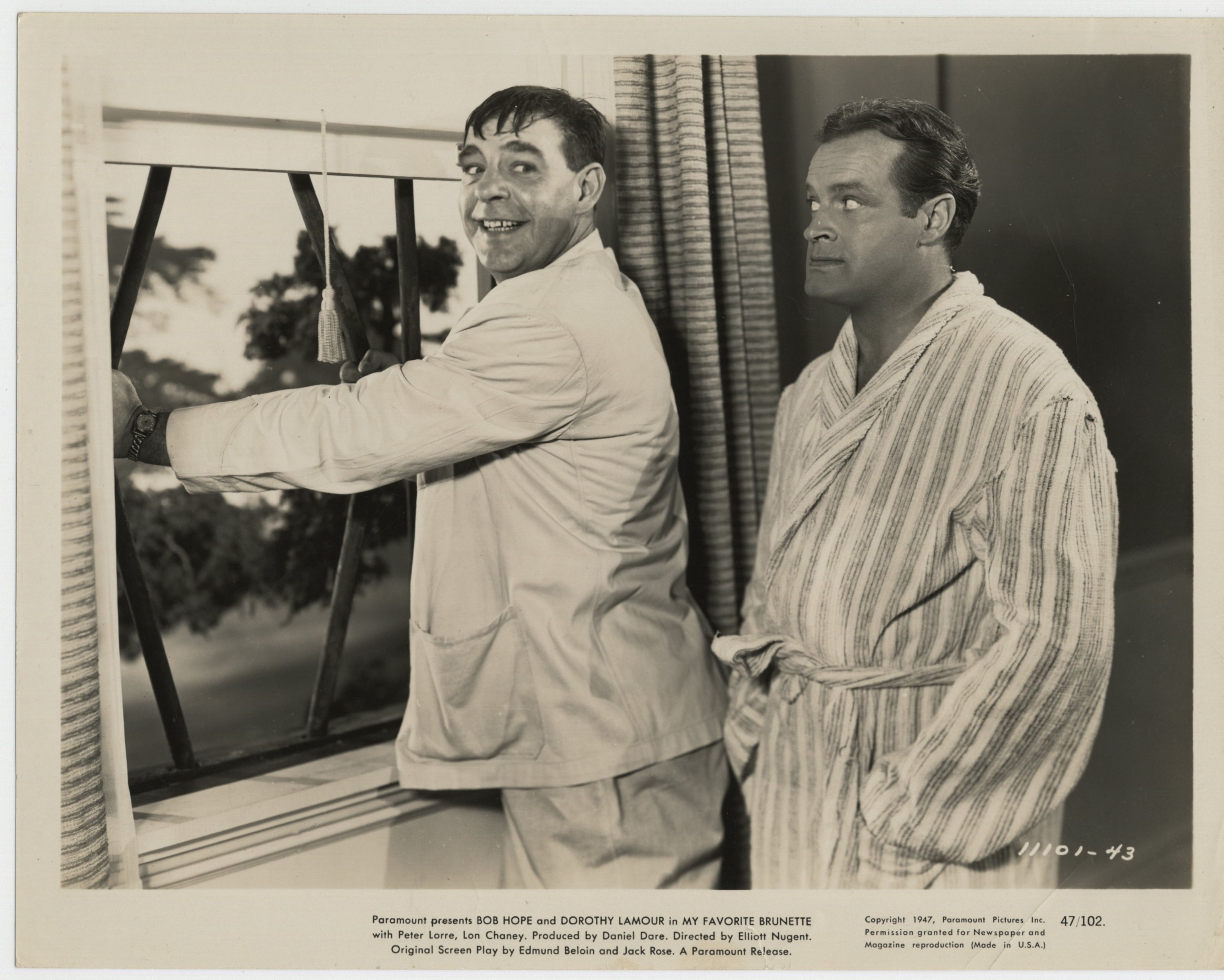 Lon Chaney Jr. and Bob Hope in La mia brunetta preferita (1947)