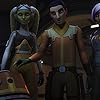 Vanessa Marshall, Dave Filoni, Tiya Sircar, and Taylor Gray in Star Wars Rebels (2014)