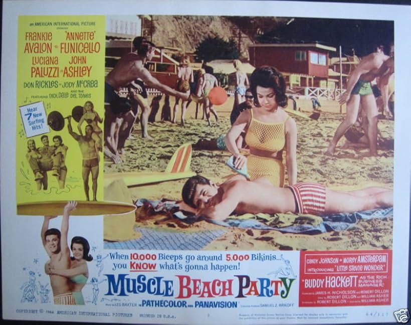 Frankie Avalon and Annette Funicello in Muscle Beach Party (1964)