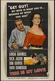 Linda Darnell, Dan Duryea, and Rick Jason in This Is My Love (1954)