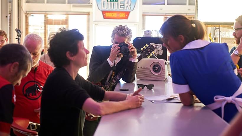 Rachel Talalay, Peter Capaldi, and Jenna Coleman in Doctor Who (2005)