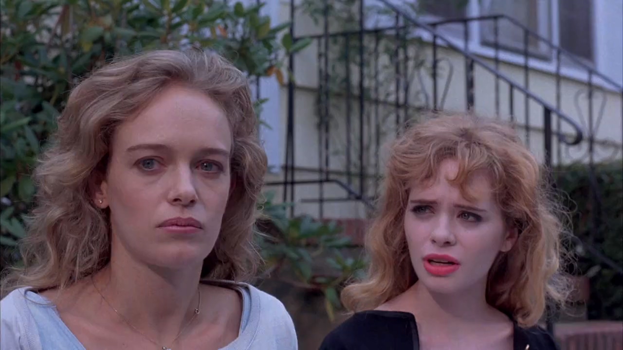 Julia McNeal and Adrienne Shelly in The Unbelievable Truth (1989)