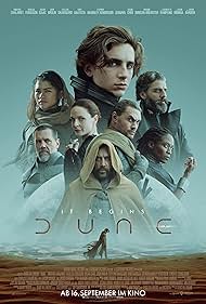 Javier Bardem, Josh Brolin, Rebecca Ferguson, Jason Momoa, Sharon Duncan-Brewster, Oscar Isaac, Timothée Chalamet, and Zendaya in Dune (2021)