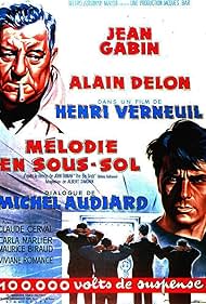 Alain Delon and Jean Gabin in Mélodie en sous-sol (1963)