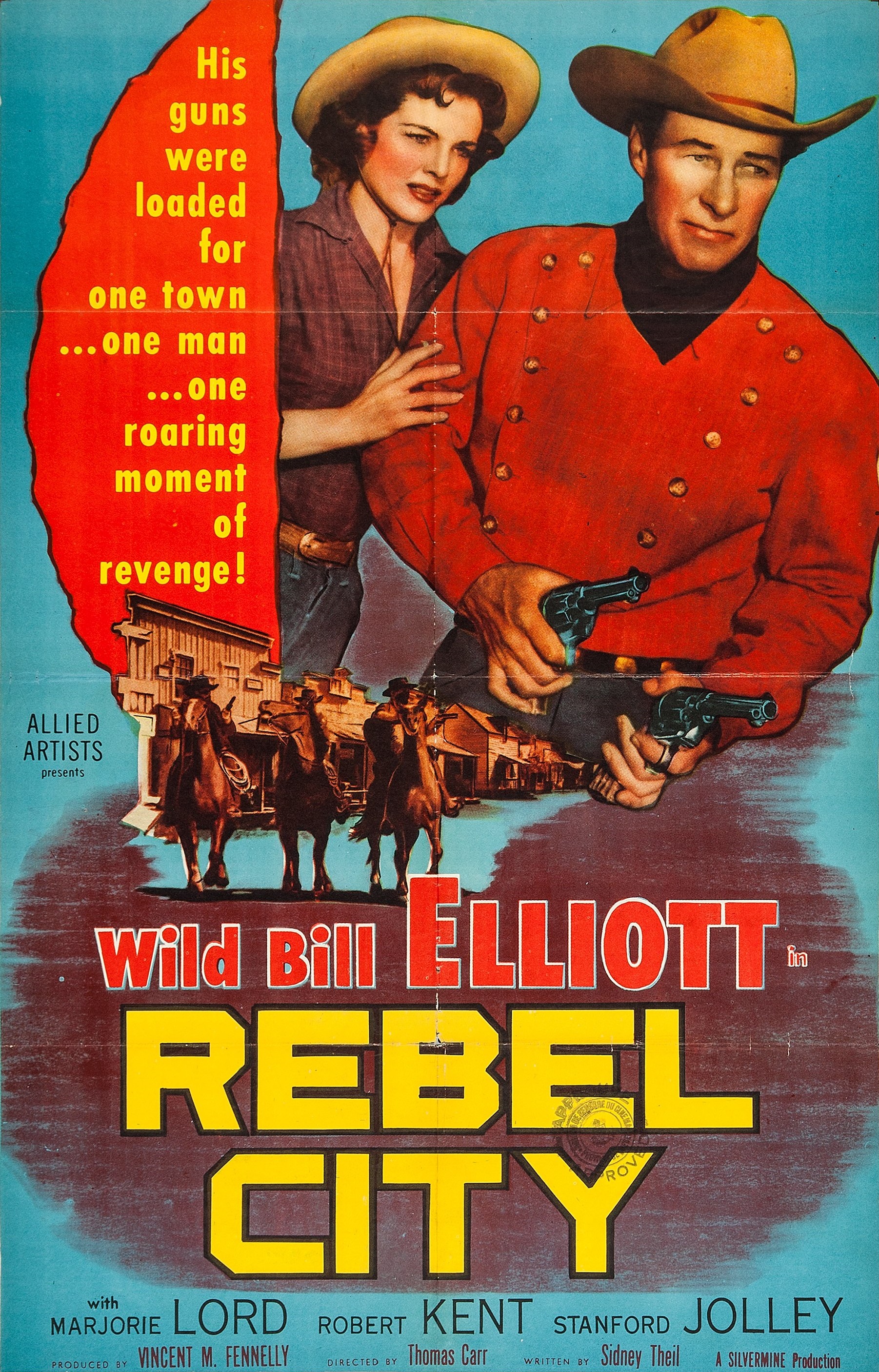 Bill Elliott and Marjorie Lord in Rebel City (1953)