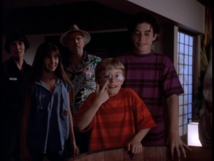 Lee Majors, Shiri Appleby, Brady Bluhm, Aaron Michael Metchik, and Katie Doyle in Raven (1992)