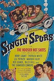 Patricia Barry, Kirby Grant, Gil Taylor, Paul Trietsch, Ken Trietsch, Charles Ward, and The Hoosier Hotshots in Singin' Spurs (1948)