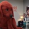 Jack Whitehall, Darby Camp, and Izaac Wang in Clifford the Big Red Dog (2021)