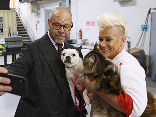 Alton Brown and Anne Burrell in Opposites Attract (2020)