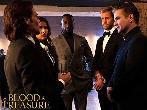 James Callis, Matt Barr, Mark Gagliardi, Sofia Pernas, and Michael James Shaw in Blood & Treasure (2019)