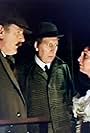 Kay Adshead, Tom Baker, and Terence Rigby in The Hound of the Baskervilles (1982)