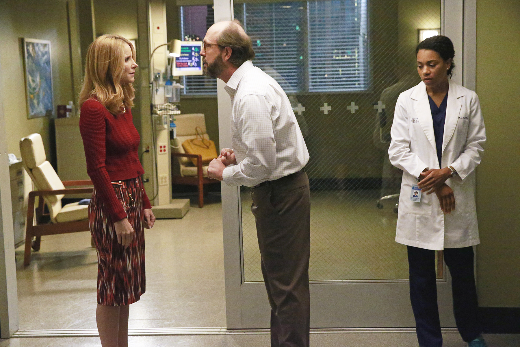 Jenny Cooper, Eric Lange and Kelly McCreary Grey's Anatomy "Sledgehammer"