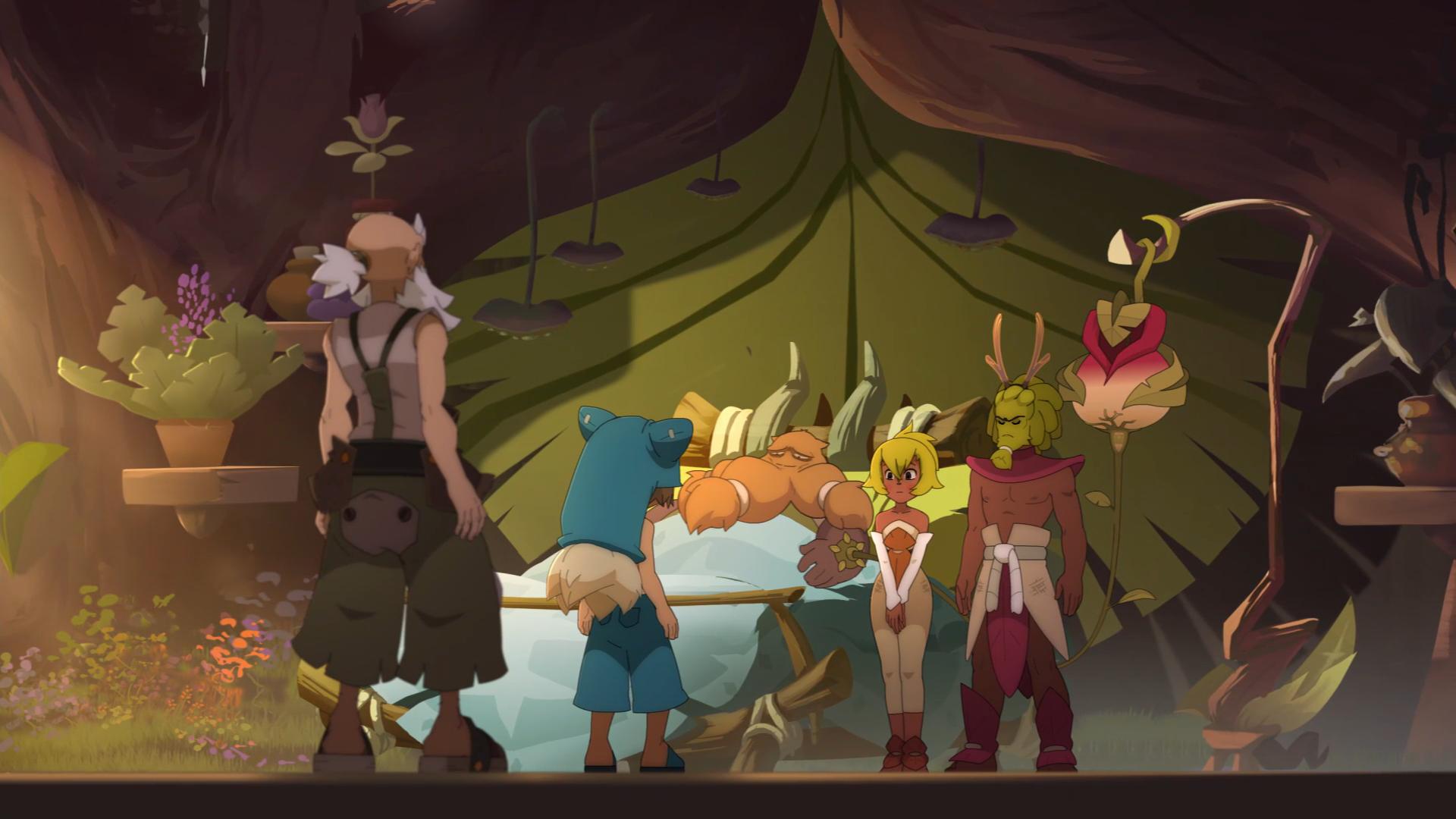 Adeline Chetail, Tom Clarke Hill, Patrick Béthune, and James Nickerson in Wakfu (2007)