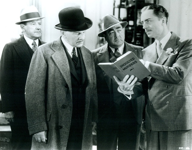 William Powell, Robert McWade, and Eugene Pallette in The Kennel Murder Case (1933)