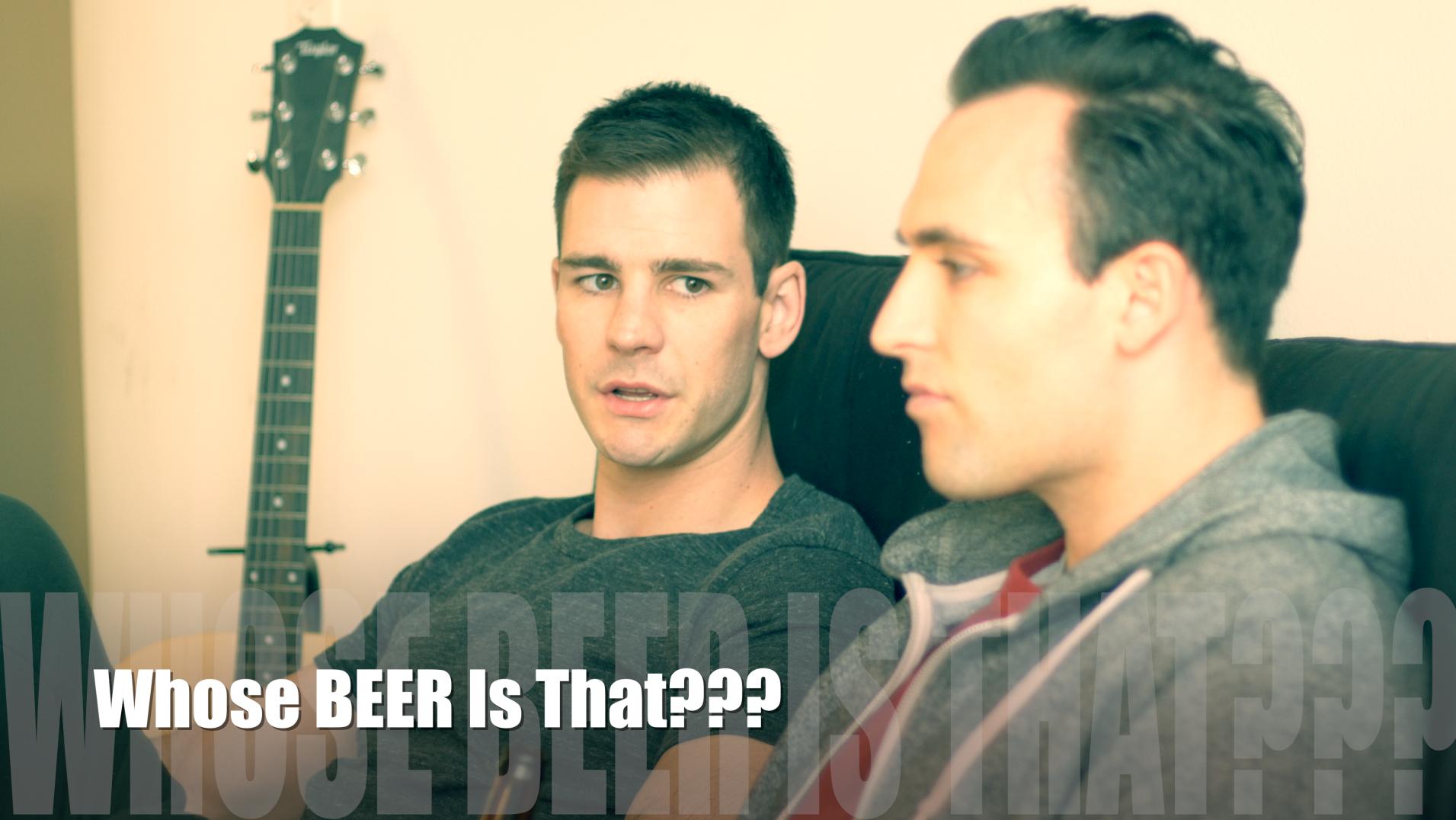 John Simmonds and Taylor Chapman in Whose Beer Is That? (2017)