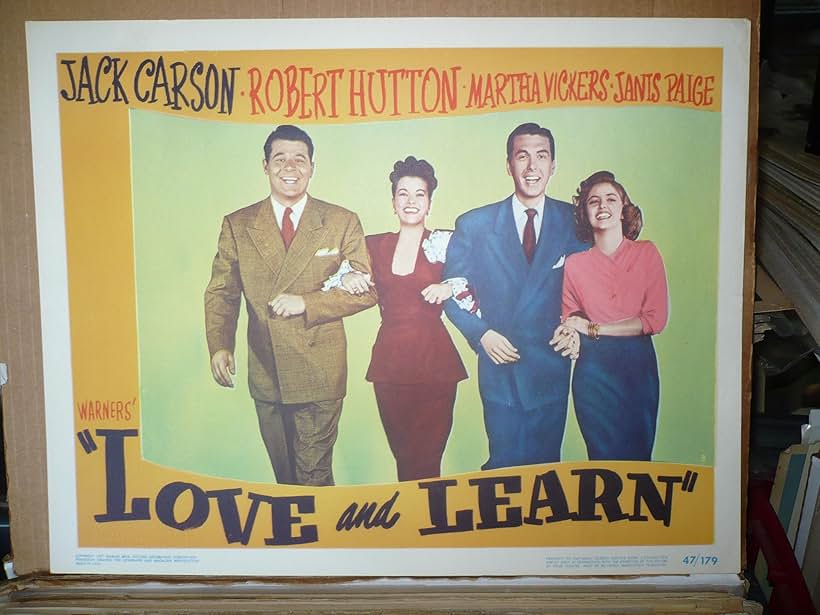 Jack Carson, Robert Hutton, Janis Paige, and Martha Vickers in Love and Learn (1947)