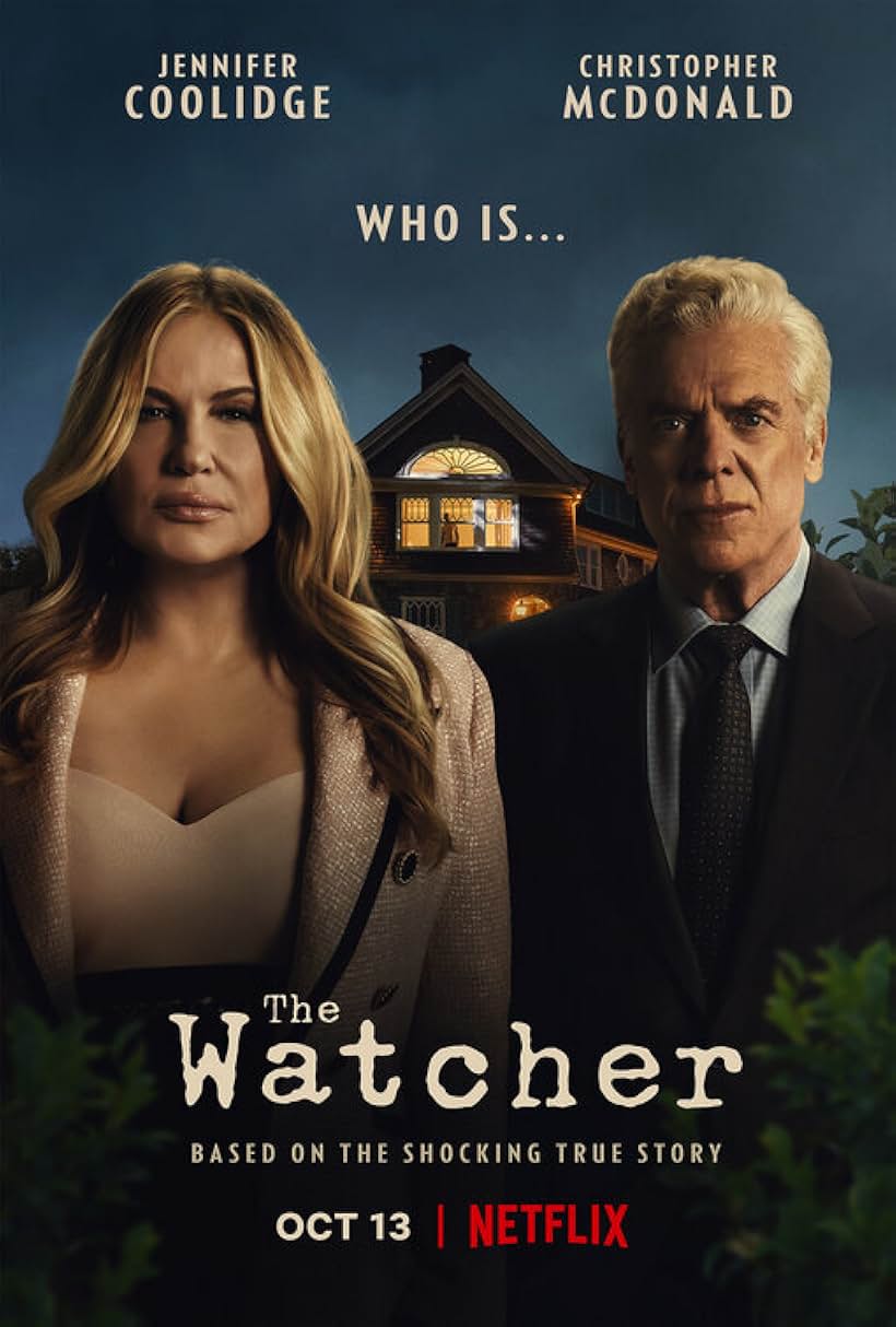 Christopher McDonald and Jennifer Coolidge in The Watcher (2022)