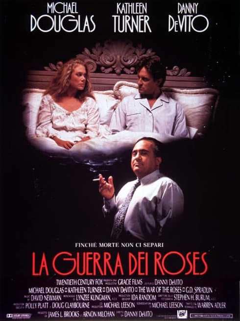 Michael Douglas, Danny DeVito, and Kathleen Turner in The War of the Roses (1989)