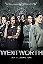 Kate Atkinson, Danielle Cormack, Robbie Magasiva, Leah Purcell, Pamela Rabe, and Nicole da Silva in Prisión Wentworth (2013)