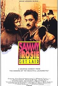 Frances Barber and Ayub Khan-Din in Sammy y Rosie se acuestan (1987)