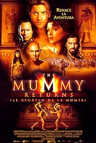 Brendan Fraser, Rachel Weisz, Oded Fehr, Dwayne Johnson, Patricia Velasquez, and Arnold Vosloo in The Mummy Returns (El regreso de la momia) (2001)