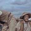 Frankie Avalon, Richard Widmark, and Big John Hamilton in The Alamo (1960)